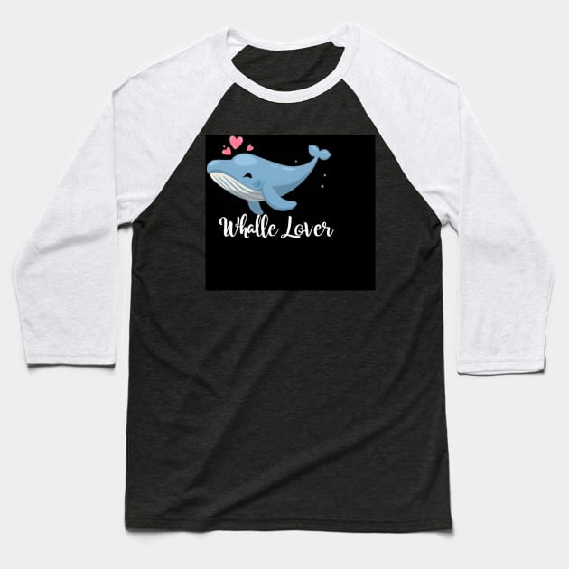 Whale lover Baseball T-Shirt by Spaceboyishere